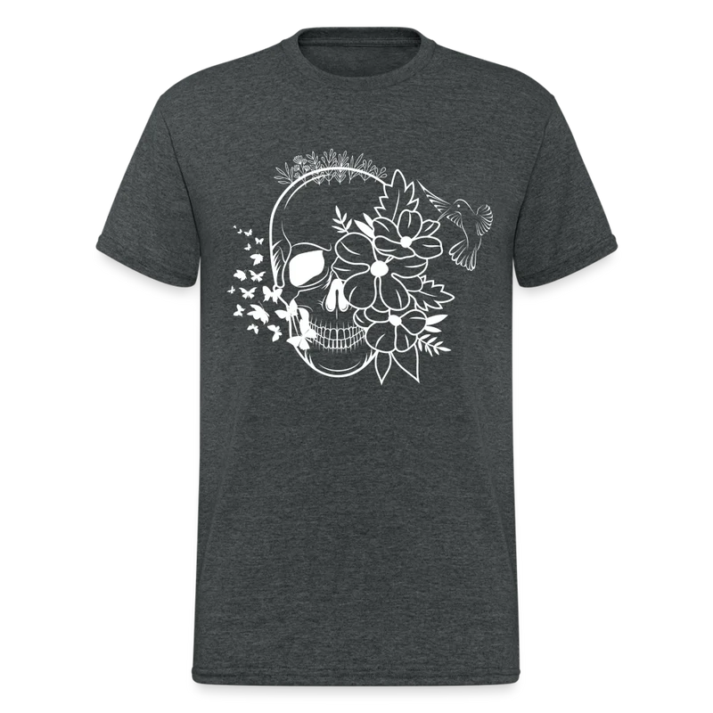 Männer Gildan Heavy Kurzarm T-Shirt Streetwear Skull