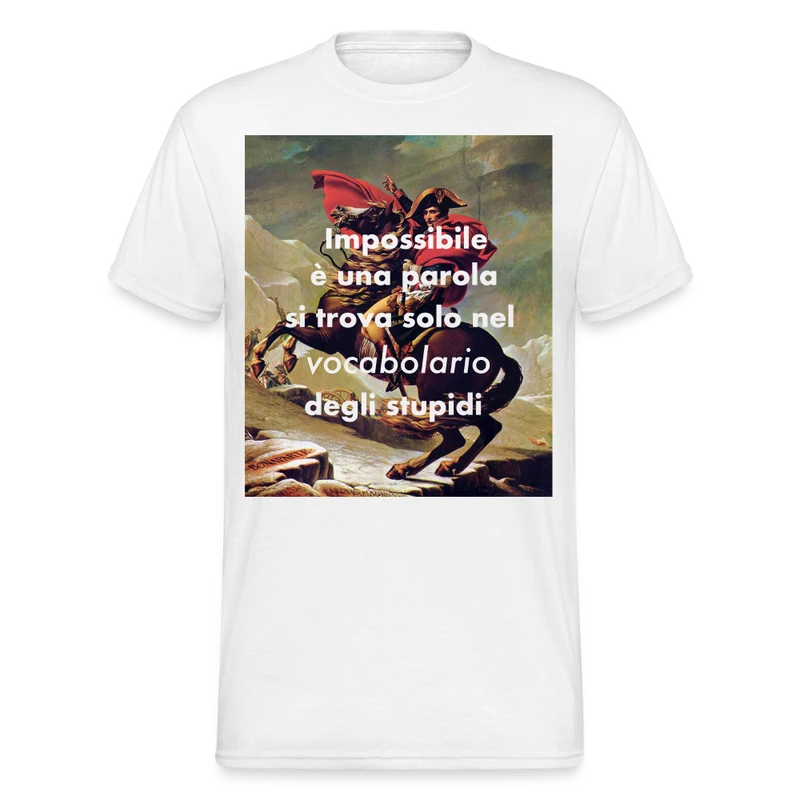 Männer Gildan Heavy Kurzarm T-Shirt Streetwear Impossibile e una parola