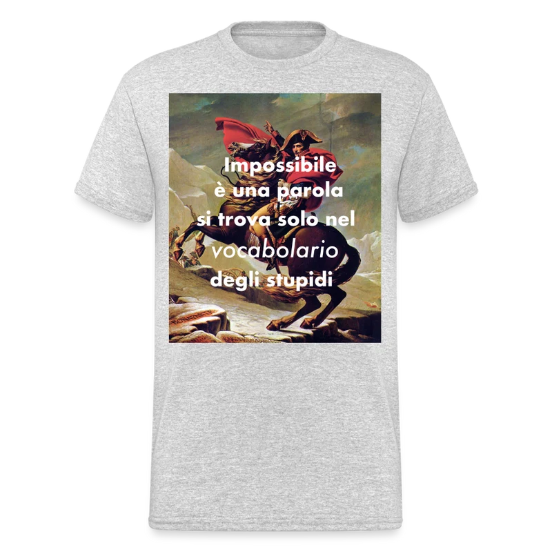 Männer Gildan Heavy Kurzarm T-Shirt Streetwear Impossibile e una parola