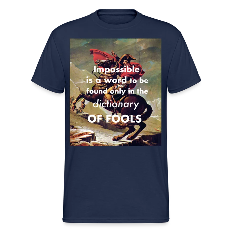 Männer Gildan Heavy Kurzarm T-Shirt Streetwear Impossible is a word