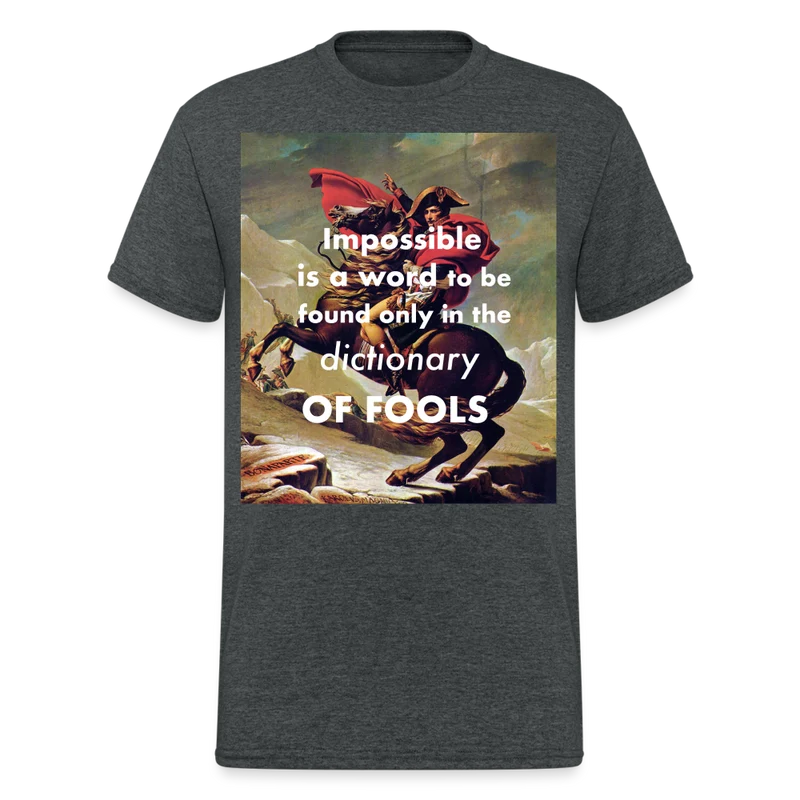 Männer Gildan Heavy Kurzarm T-Shirt Streetwear Impossible is a word