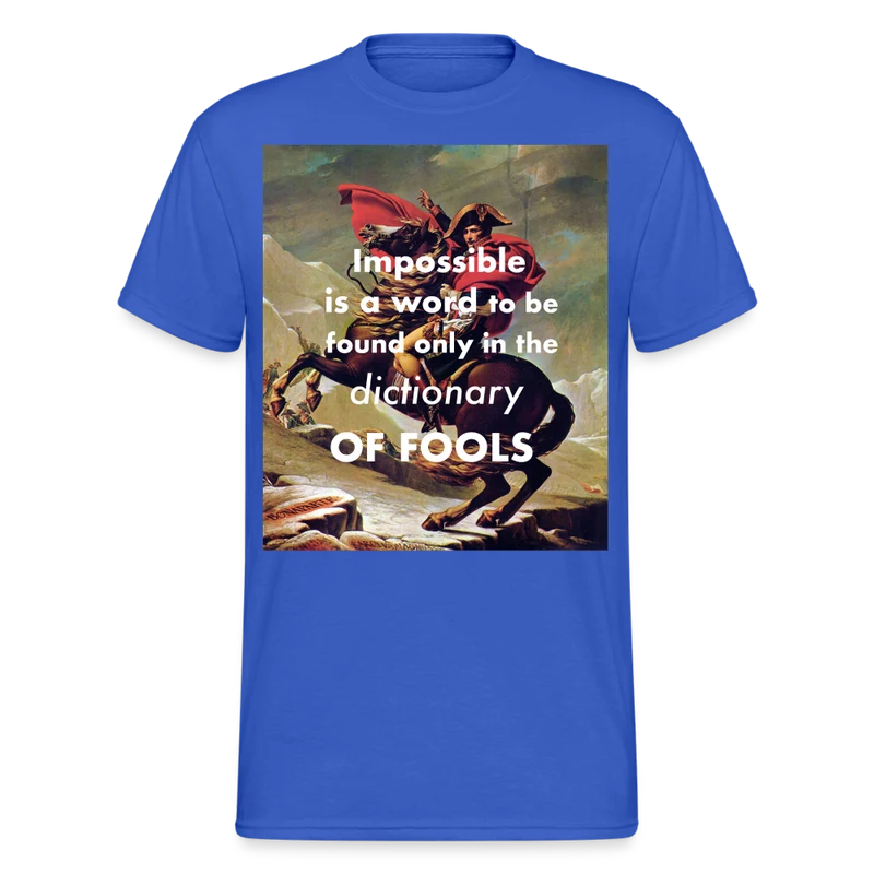 Männer Gildan Heavy Kurzarm T-Shirt Streetwear Impossible is a word