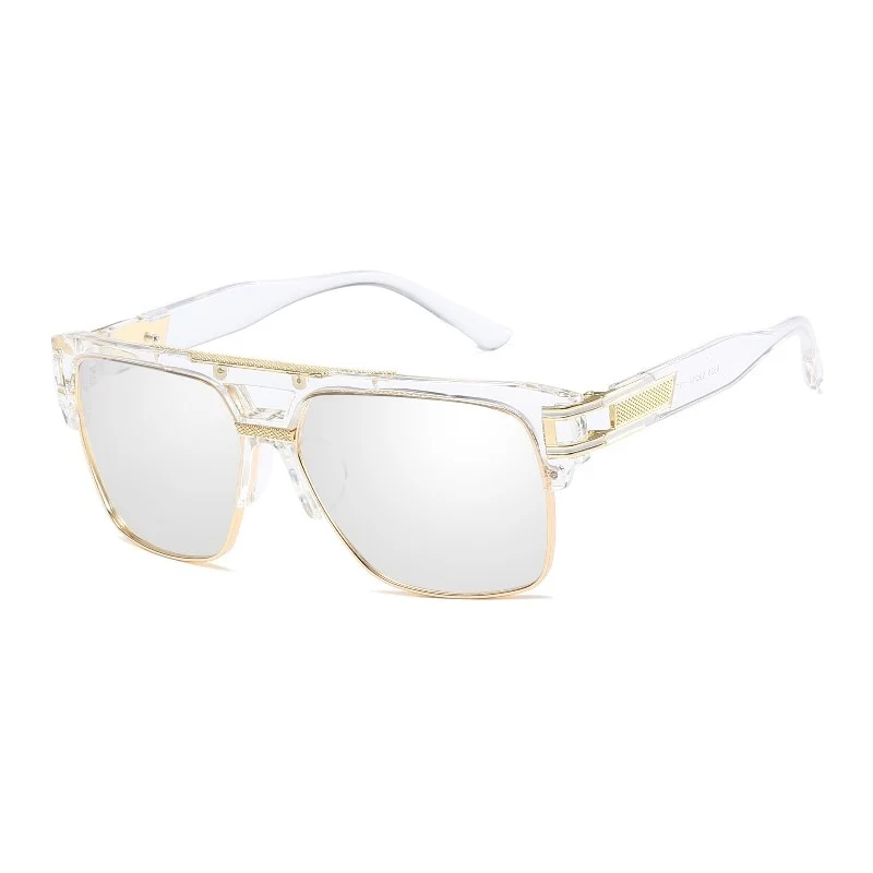 Klassische Designer Luxus Sonnenbrille Damen Herren Quadratische Übergröße Gläser
