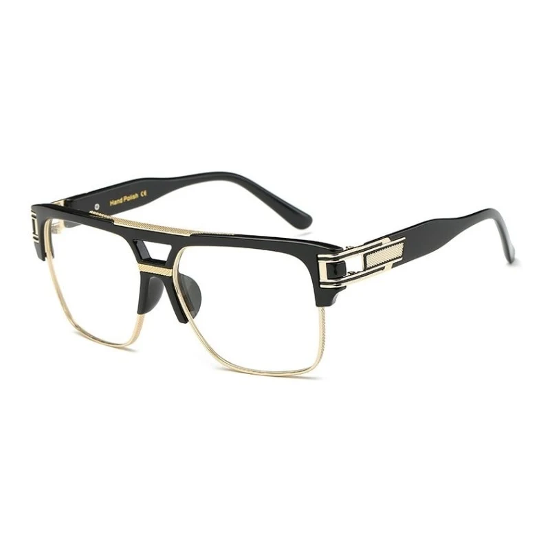 Klassische Designer Luxus Sonnenbrille Damen Herren Quadratische Übergröße Gläser