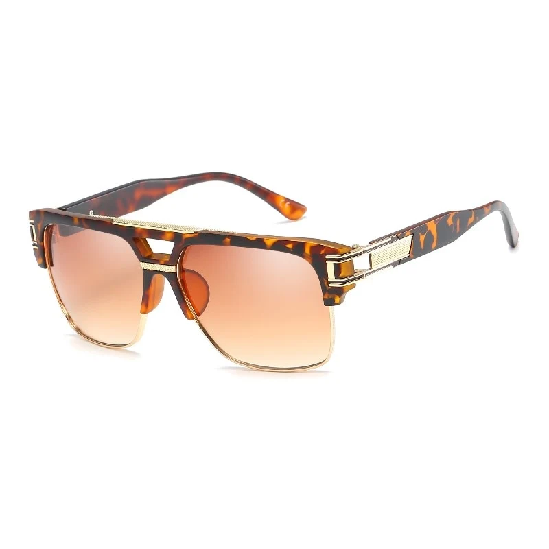 Klassische Designer Luxus Sonnenbrille Damen Herren Quadratische Übergröße Gläser