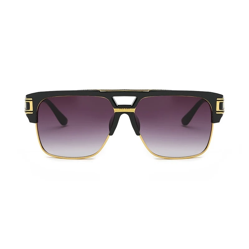 Klassische Designer Luxus Sonnenbrille Damen Herren Quadratische Übergröße Gläser