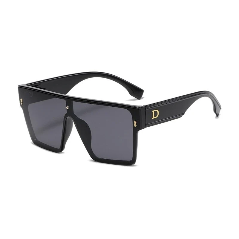 Designer Luxus Sonnenbrille Damen Herren Quadratische Übergröße Gläser Vintage