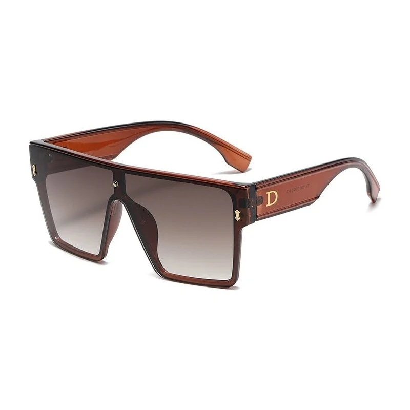 Designer Luxus Sonnenbrille Damen Herren Quadratische Übergröße Gläser Vintage