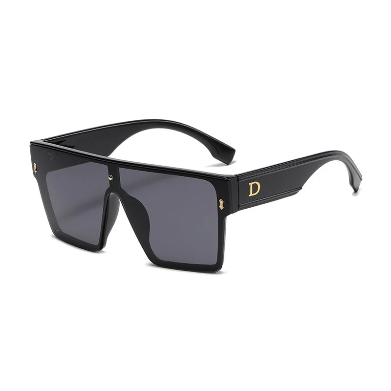 Designer Luxus Sonnenbrille Damen Herren Quadratische Übergröße Gläser Vintage