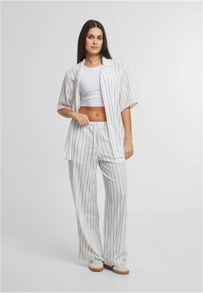 UC Structured Striped Relaxed Fit Pants