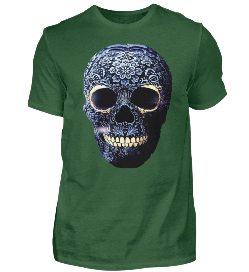 Fashion Herren Skull T-Shirt Rundhals Unisex Streetwear - Herren Shirt