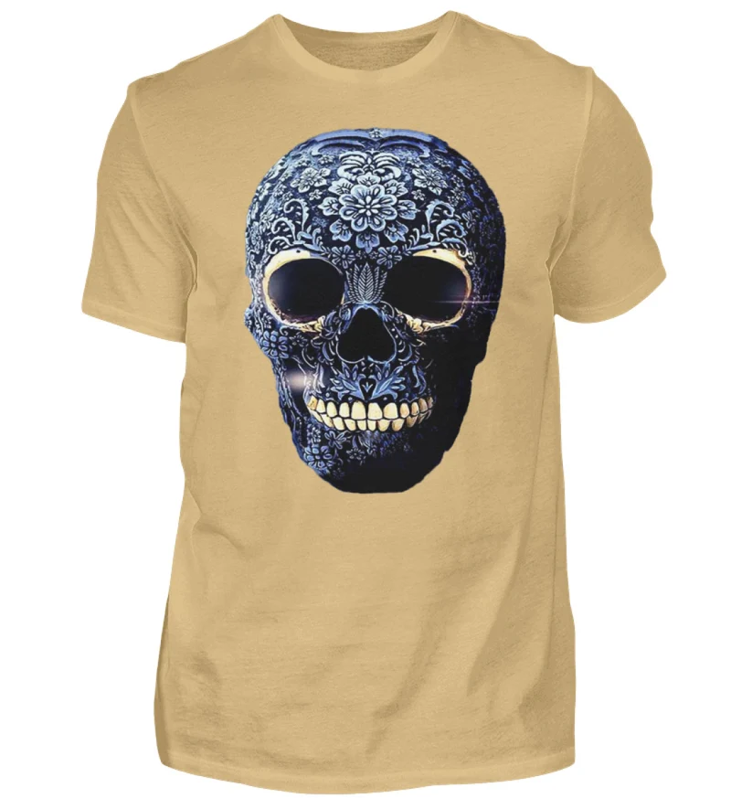 Fashion Herren Skull T-Shirt Rundhals Unisex Streetwear - Herren Shirt