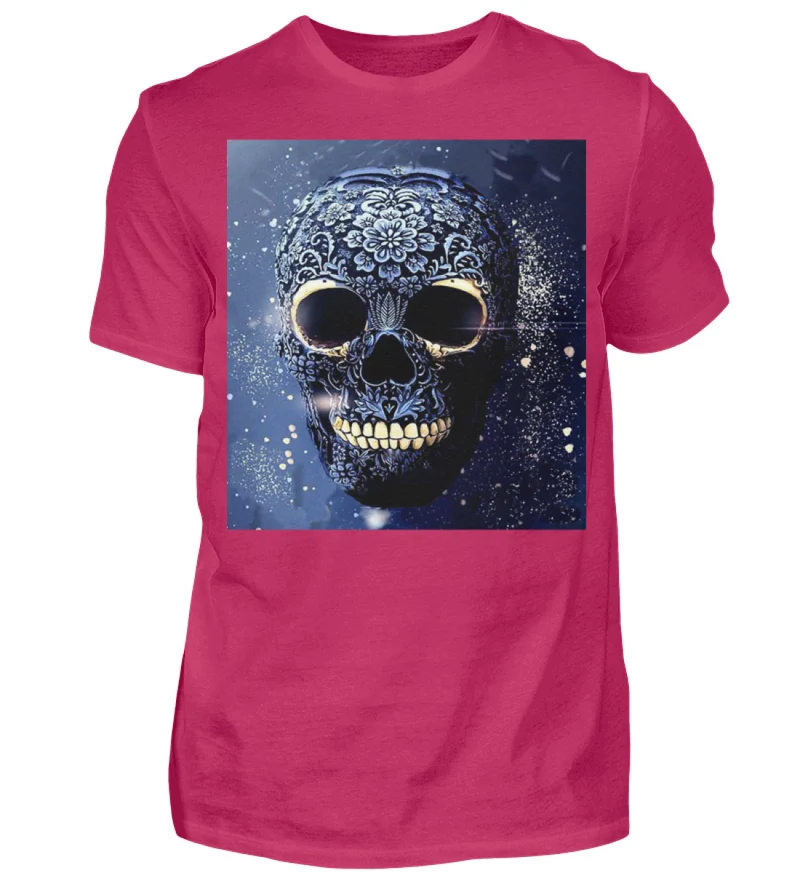 Fashion Herren Skull T-Shirt Rundhals Unisex Streetwear - Herren Shirt