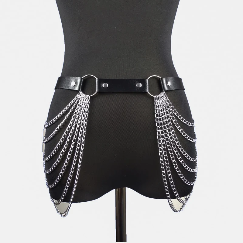 Sexy Harness Kette BH Gürtel Toys Punk Goth Frauen Bdsm Bondage Dessous