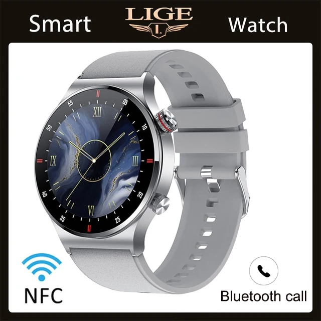 LIGE EKG + PPG Bluetooth Smart watch Fitness Tracker Sport Uhr Puls Armband Wasserdicht