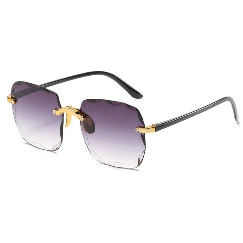 Damen Herren Randlose Sonnenbrille Luxus Shades UV400 Brillen Sonnenbrillen Neu