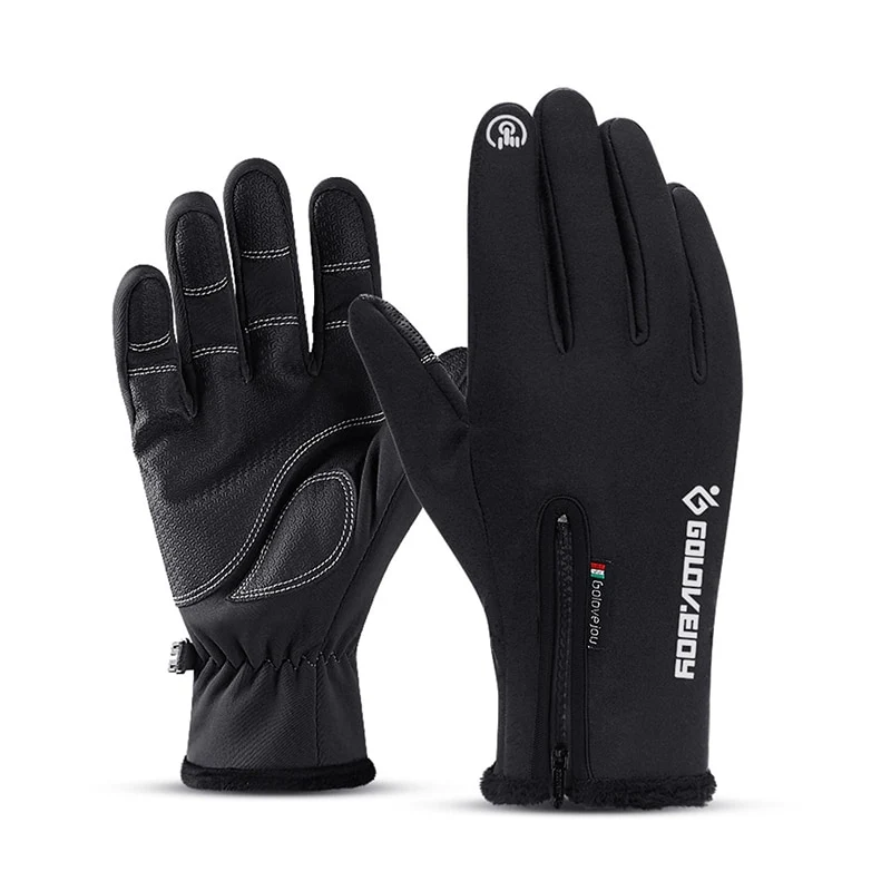 Fahrradhandschuhe Damen Herren Thermo Winter Handschuhe Touchscreen Wasserdicht