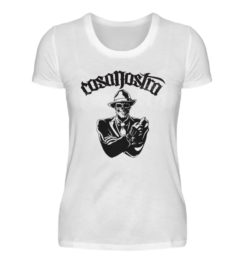 Frauen COSANOSTRA T-Shirt Rundhals Unisex Streetwear 100% Baumwolle - Damenshirt