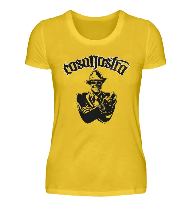 Frauen COSANOSTRA T-Shirt Rundhals Unisex Streetwear 100% Baumwolle - Damenshirt