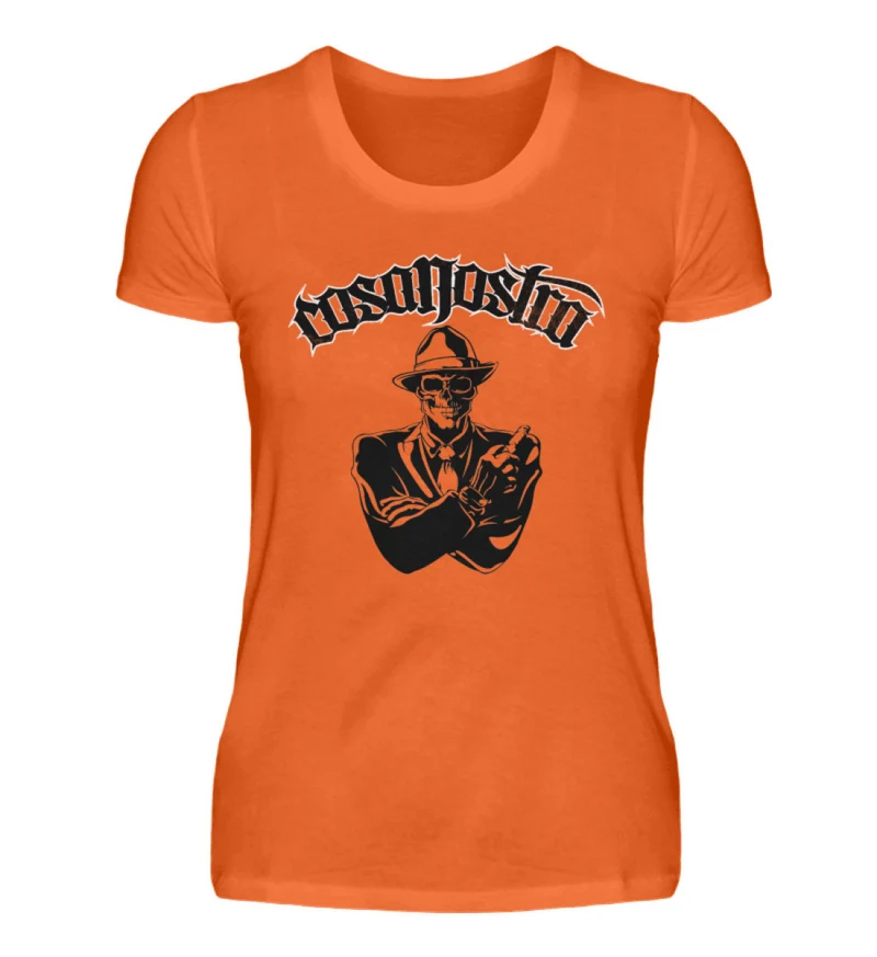 Frauen COSANOSTRA T-Shirt Rundhals Unisex Streetwear 100% Baumwolle - Damenshirt