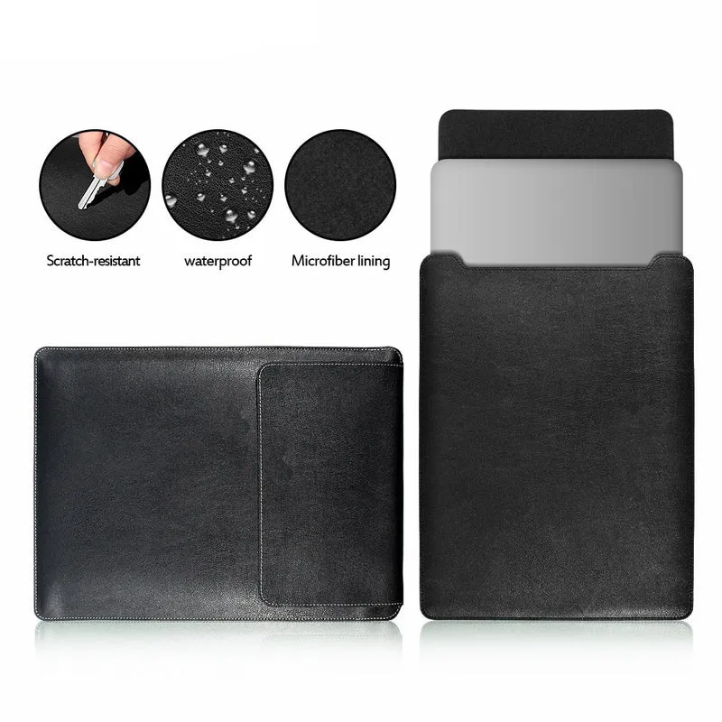 Leder Laptop Tasche Sleeve Hülle Case Cover für Macbook Air Pro 13.3 14 15 Zoll