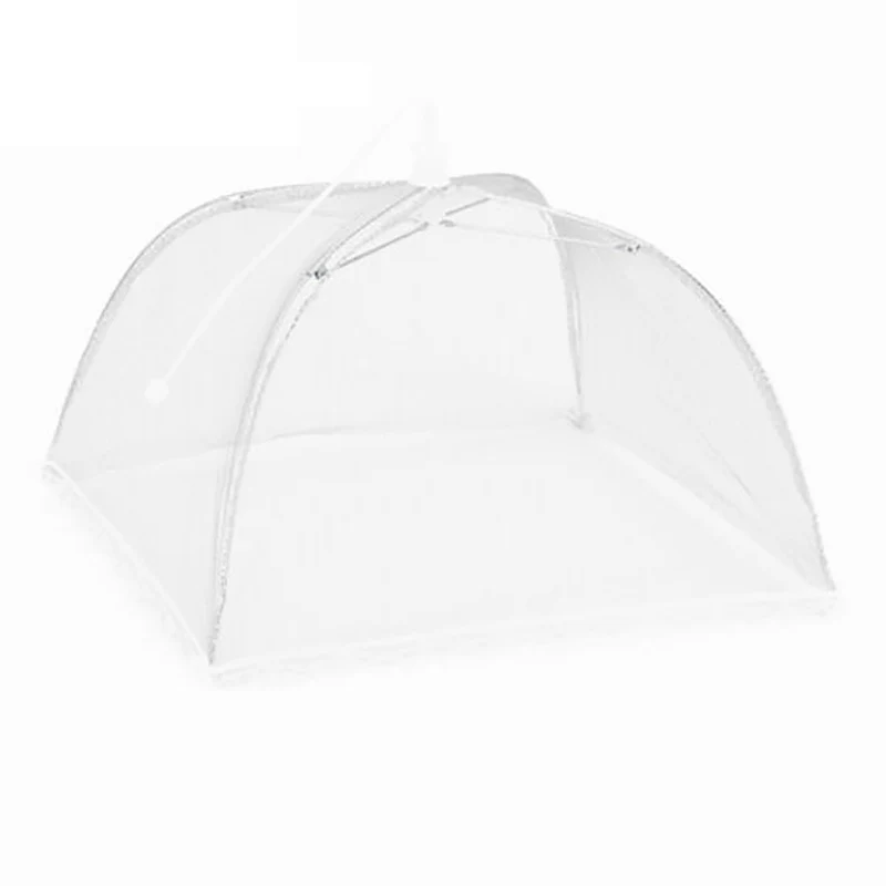Fliegenhaube Faltbar Lebensmittel Abdeckung Kuchenabdeckung Nylon Netz für Essen