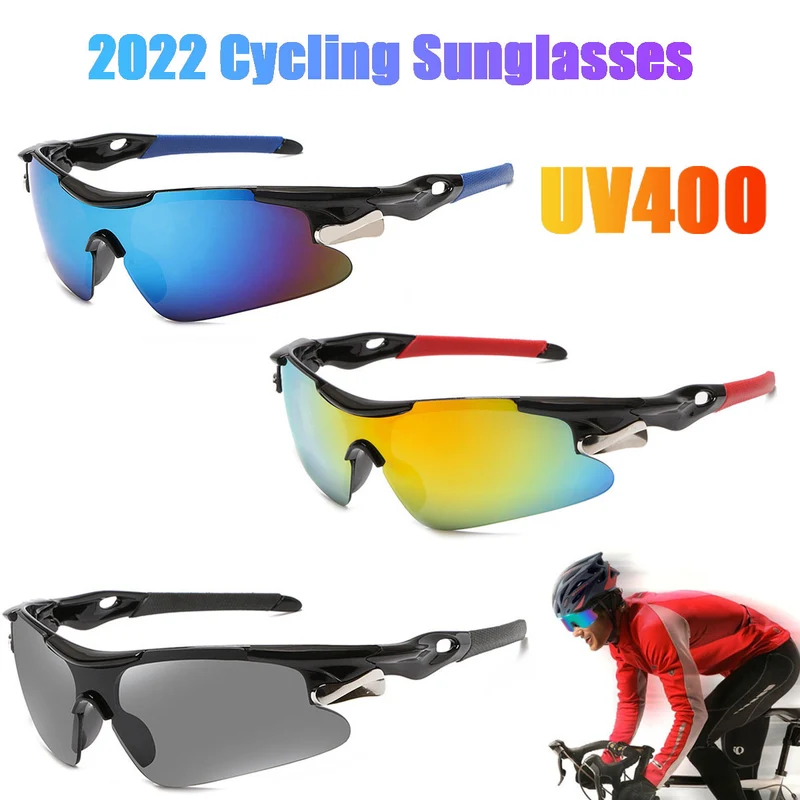 Fahrradbrille Polarisiert Sportbrille Sonnenbrille Brille UV400 7 Farbe