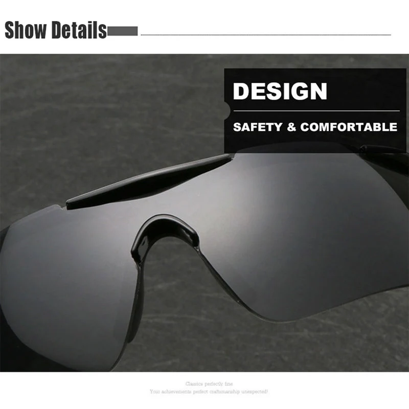 Fahrradbrille Polarisiert Sportbrille Sonnenbrille Brille UV400 7 Farbe