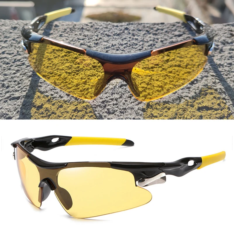 Fahrradbrille Polarisiert Sportbrille Sonnenbrille Brille UV400 7 Farbe