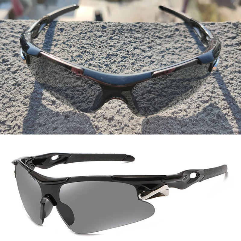 Fahrradbrille Polarisiert Sportbrille Sonnenbrille Brille UV400 7 Farbe