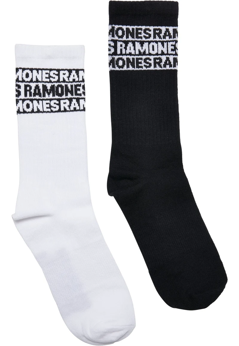 MC Ramones Skull Socks 2-Pack