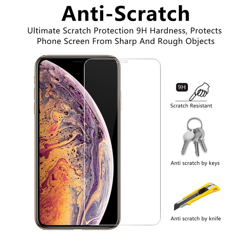 3 Stk Panzerfolie Glas Schutz Folie Passend Zu iPhone 13 12 11 XR X S Pro Max Mini