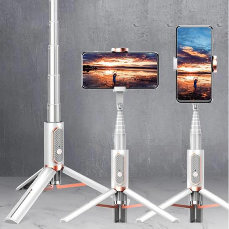 3 in 1 Mini Selfie Stick Wireless Bluetooth faltbares Mini-Stativ mit Fülllicht-Shutter-Fernbedienung