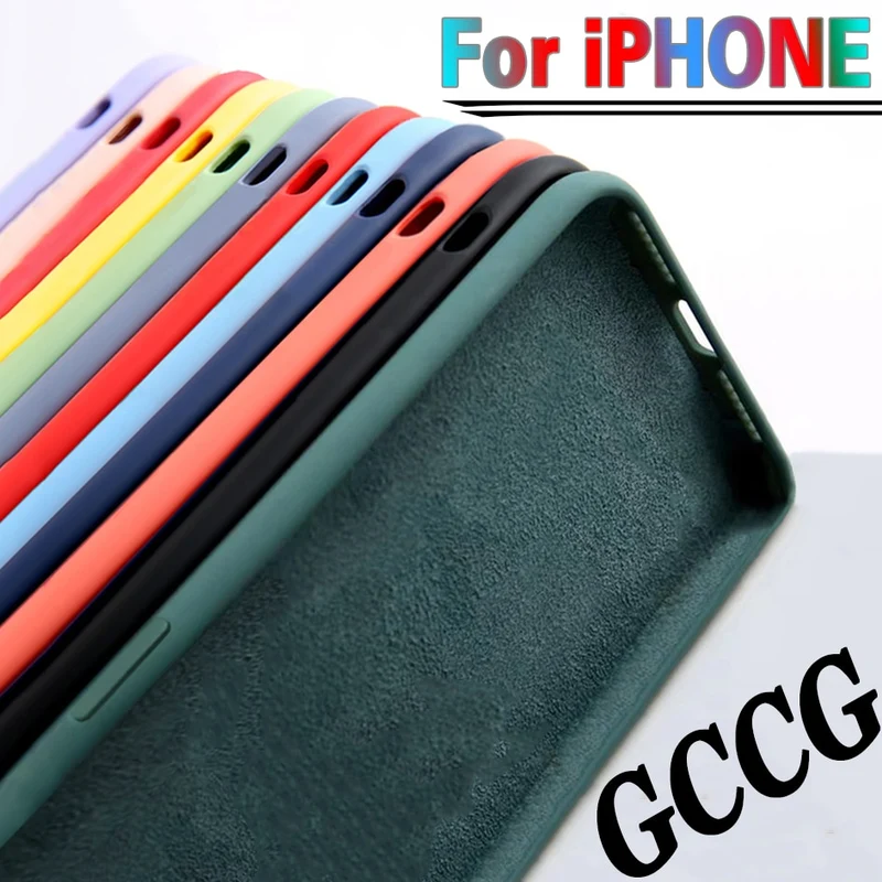 Hülle IPhone 11 12 Pro Max Handy Case Tasche Cove Schutzhülle Flüssigsilikon