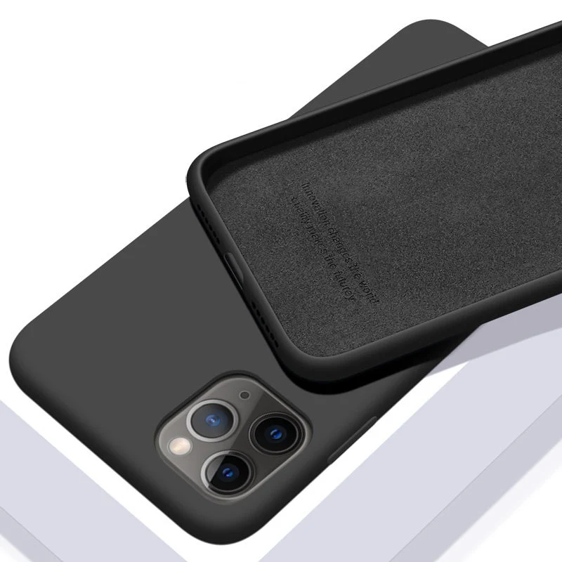 Hülle IPhone 11 12 Pro Max Handy Case Tasche Cove Schutzhülle Flüssigsilikon