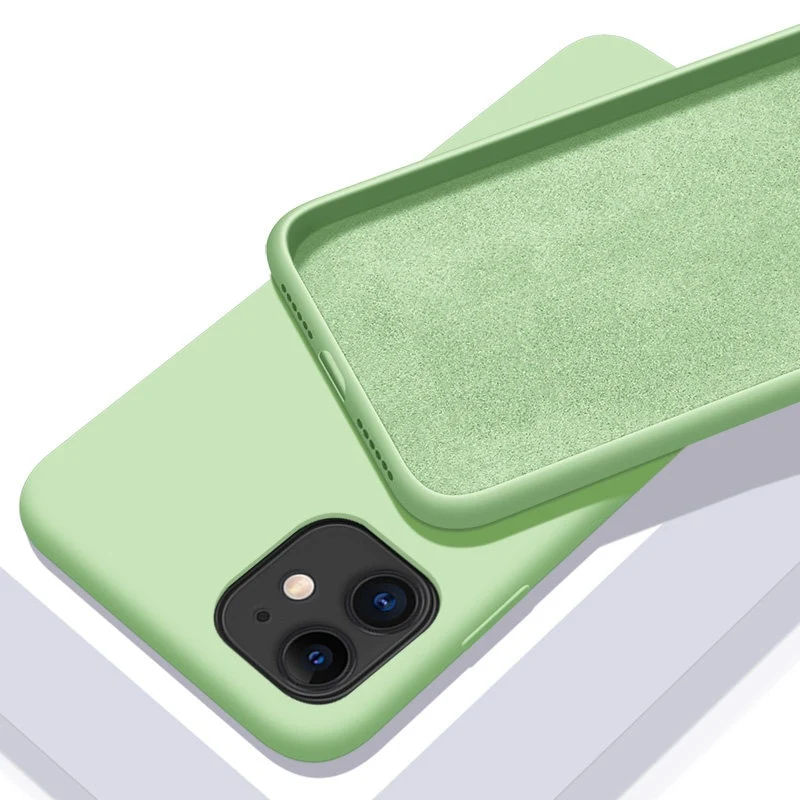 Hülle IPhone 11 12 Pro Max Handy Case Tasche Cove Schutzhülle Flüssigsilikon