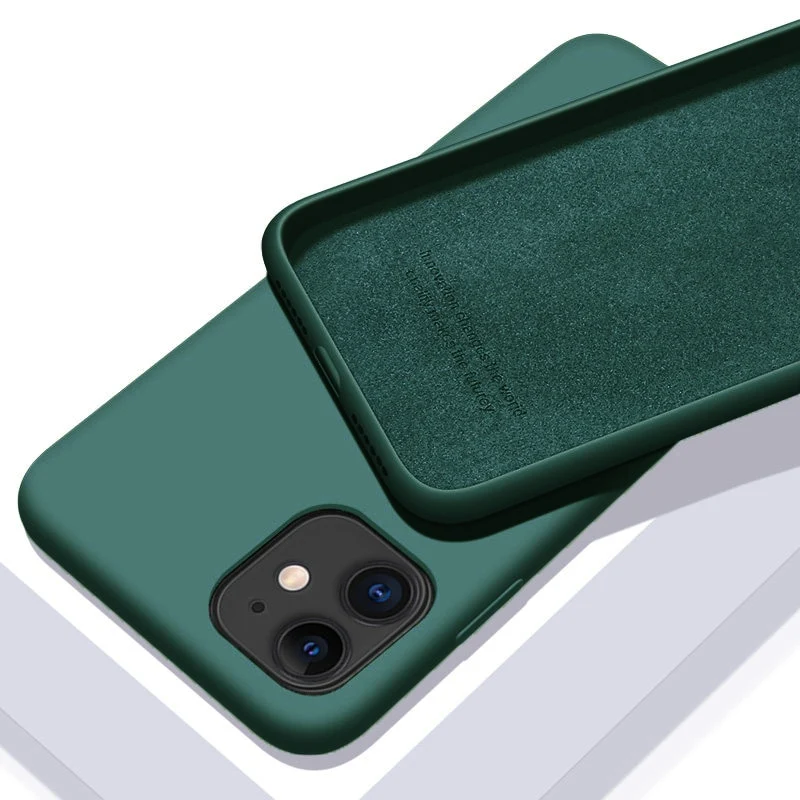 Hülle IPhone 11 12 Pro Max Handy Case Tasche Cove Schutzhülle Flüssigsilikon