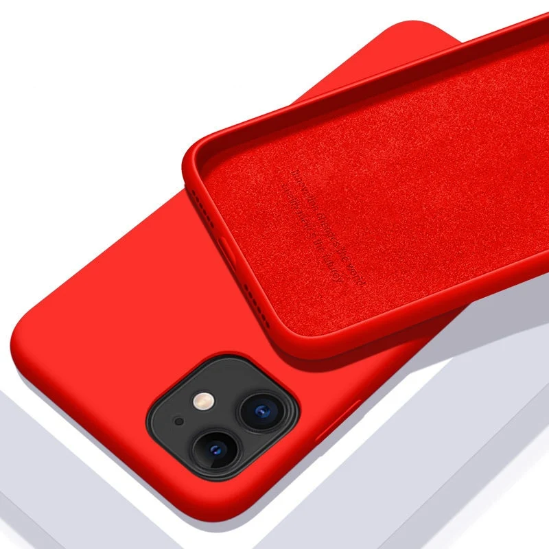 Hülle IPhone 11 12 Pro Max Handy Case Tasche Cove Schutzhülle Flüssigsilikon