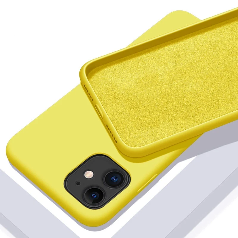 Hülle IPhone 11 12 Pro Max Handy Case Tasche Cove Schutzhülle Flüssigsilikon