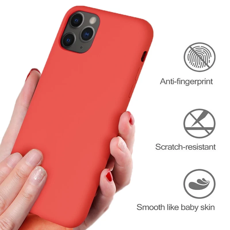Hülle IPhone 11 12 Pro Max Handy Case Tasche Cove Schutzhülle Flüssigsilikon