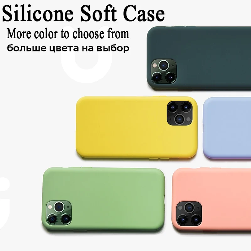 Hülle IPhone 11 12 Pro Max Handy Case Tasche Cove Schutzhülle Flüssigsilikon