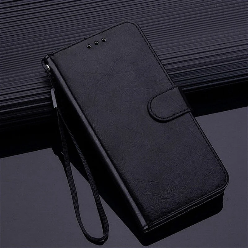 Handy Tasche Schutzhülle Book Case Flip Cover Wallet Etui Handy Hülle Schwarz