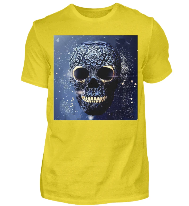 Fashion Herren Skull T-Shirt Rundhals Unisex Streetwear - Herren Shirt