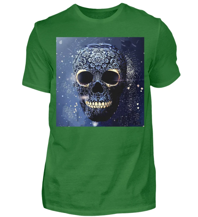 Fashion Herren Skull T-Shirt Rundhals Unisex Streetwear - Herren Shirt