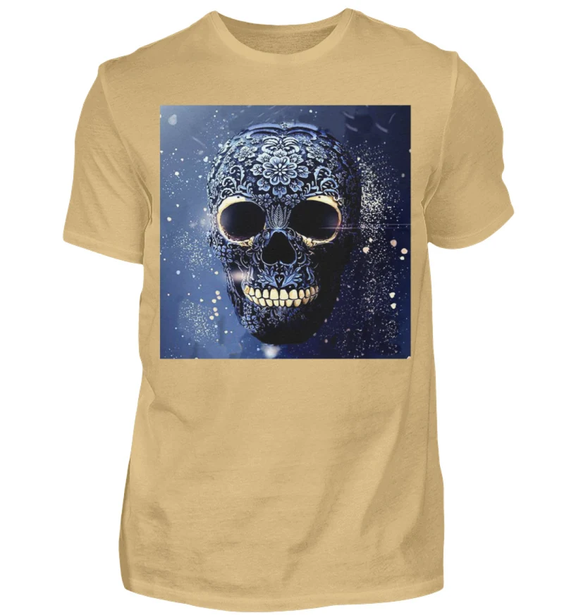Fashion Herren Skull T-Shirt Rundhals Unisex Streetwear - Herren Shirt