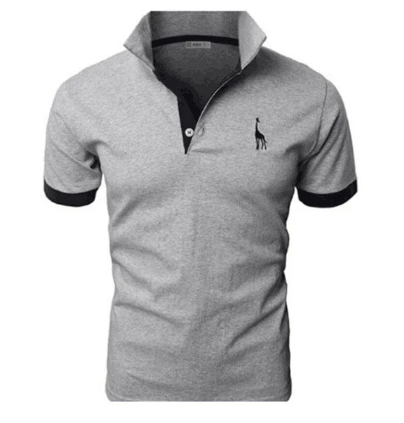 Männer Poloshirt Kontrast Kragen Polo Kurzarm Slim Fit Hemd Polohemd T-Shirt NEU