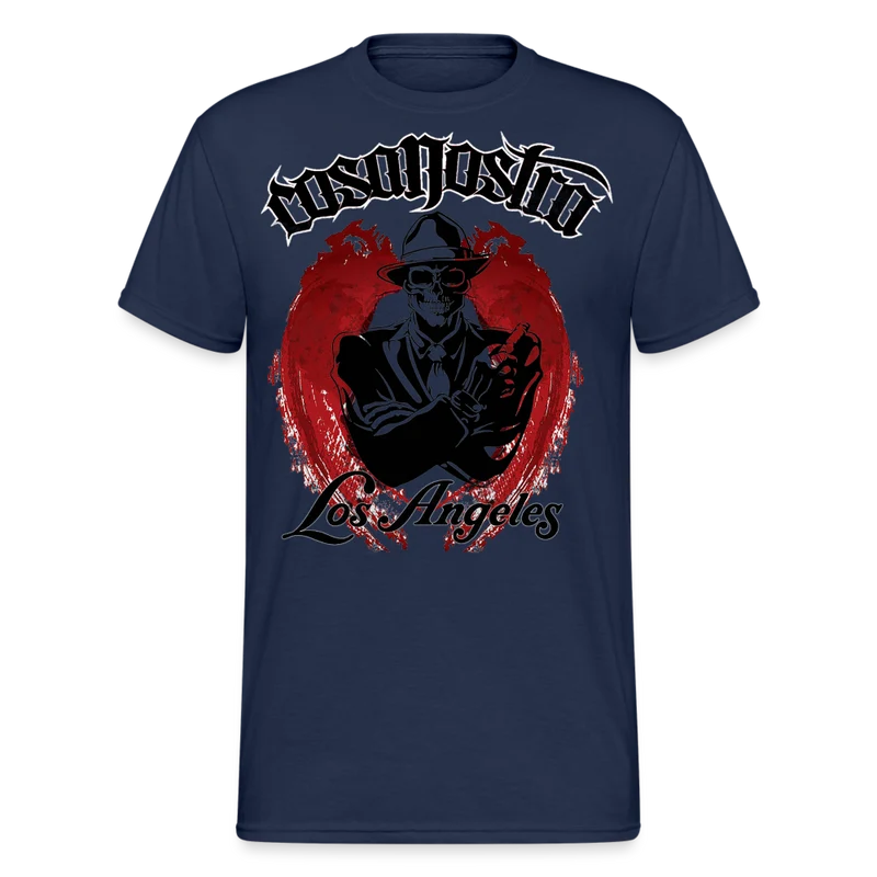 Herren COSA NOSTRA T-Shirt Rundhals Unisex Streetwear Gildan 100% Baumwolle