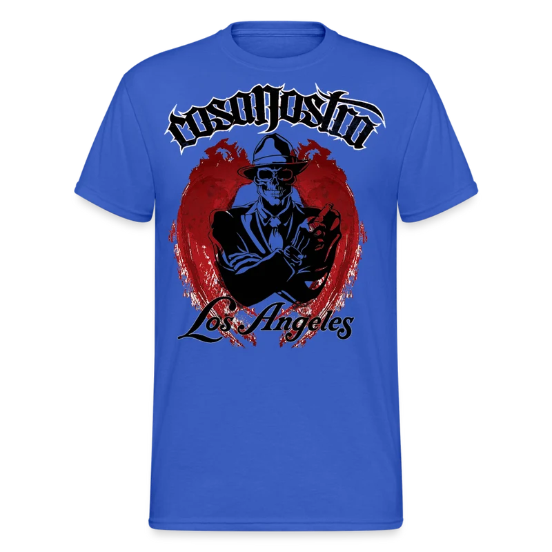 Herren COSA NOSTRA T-Shirt Rundhals Unisex Streetwear Gildan 100% Baumwolle