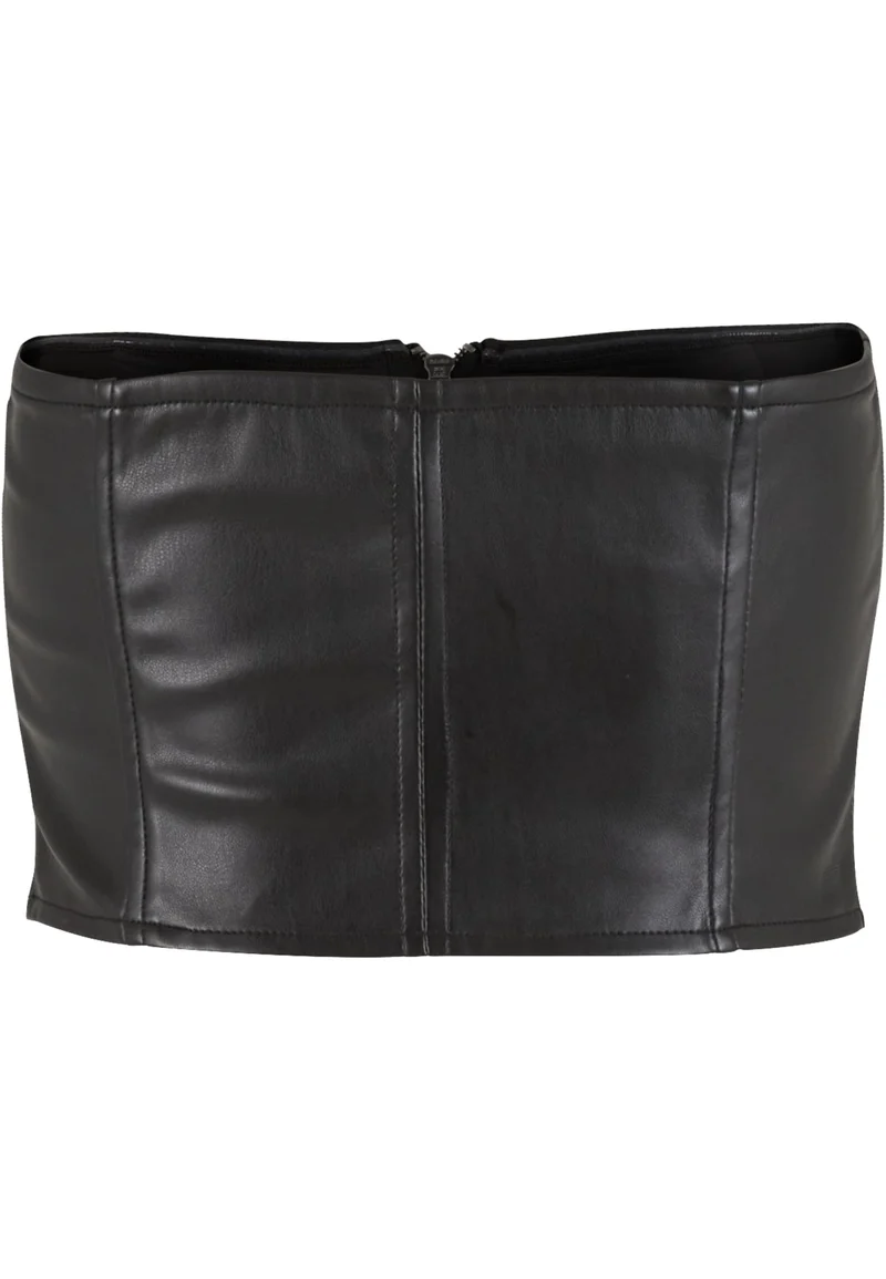 UC Synthetic Leather Bandeau Top