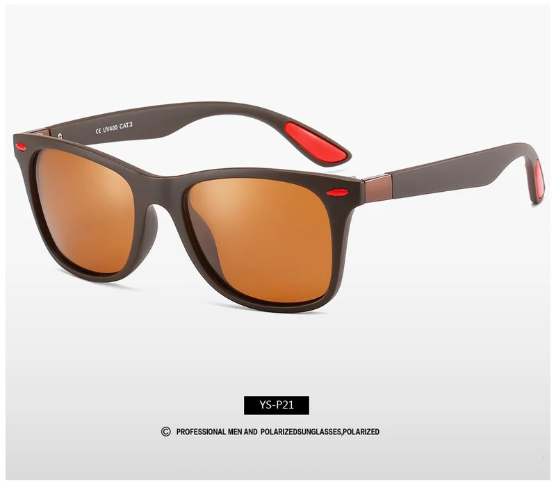 Fashion Männer HD Polarisiert Sonnenbrille 100% UV400 Polycarbonat Pilotenbrille